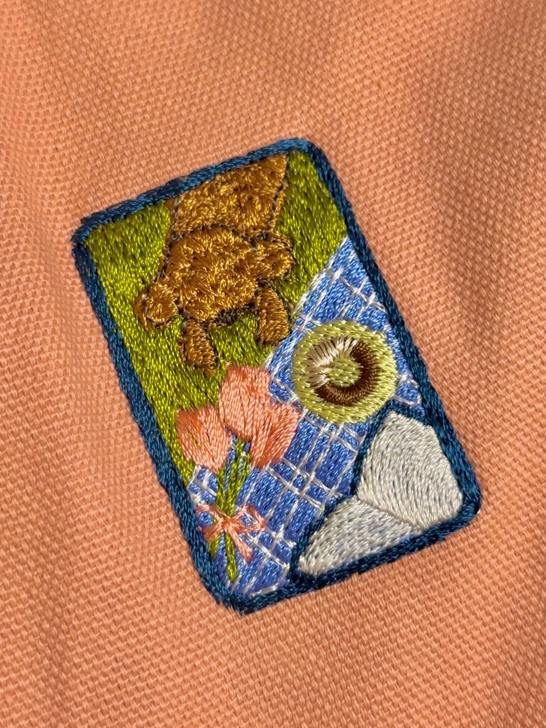 ドーナッツを狙うわんこ(トートバッグ)