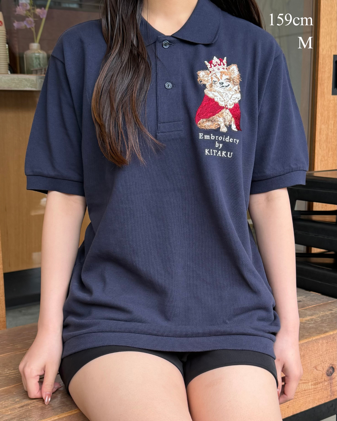 王様チワワのポロシャツ