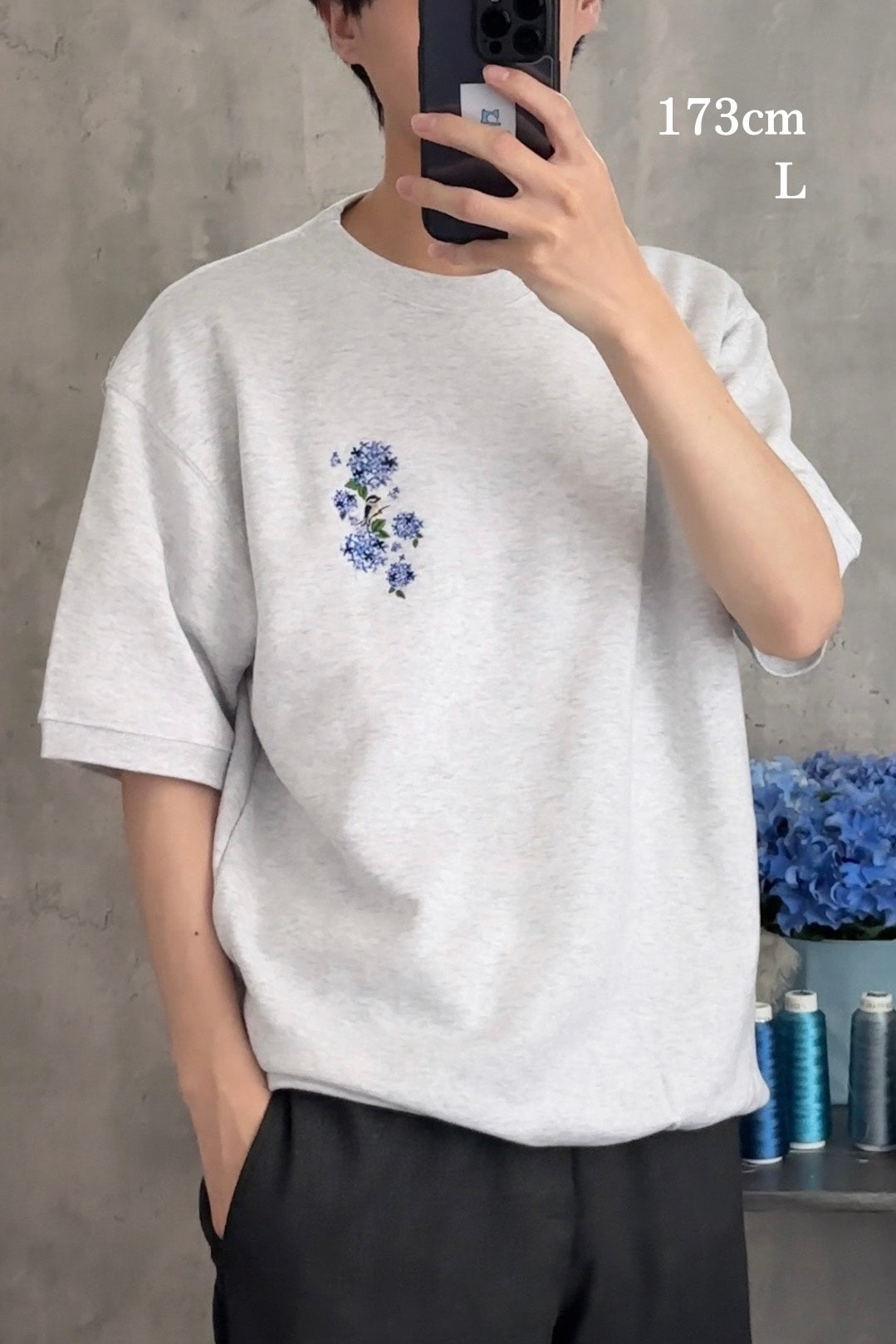 【新作】紫陽花と青い鳥