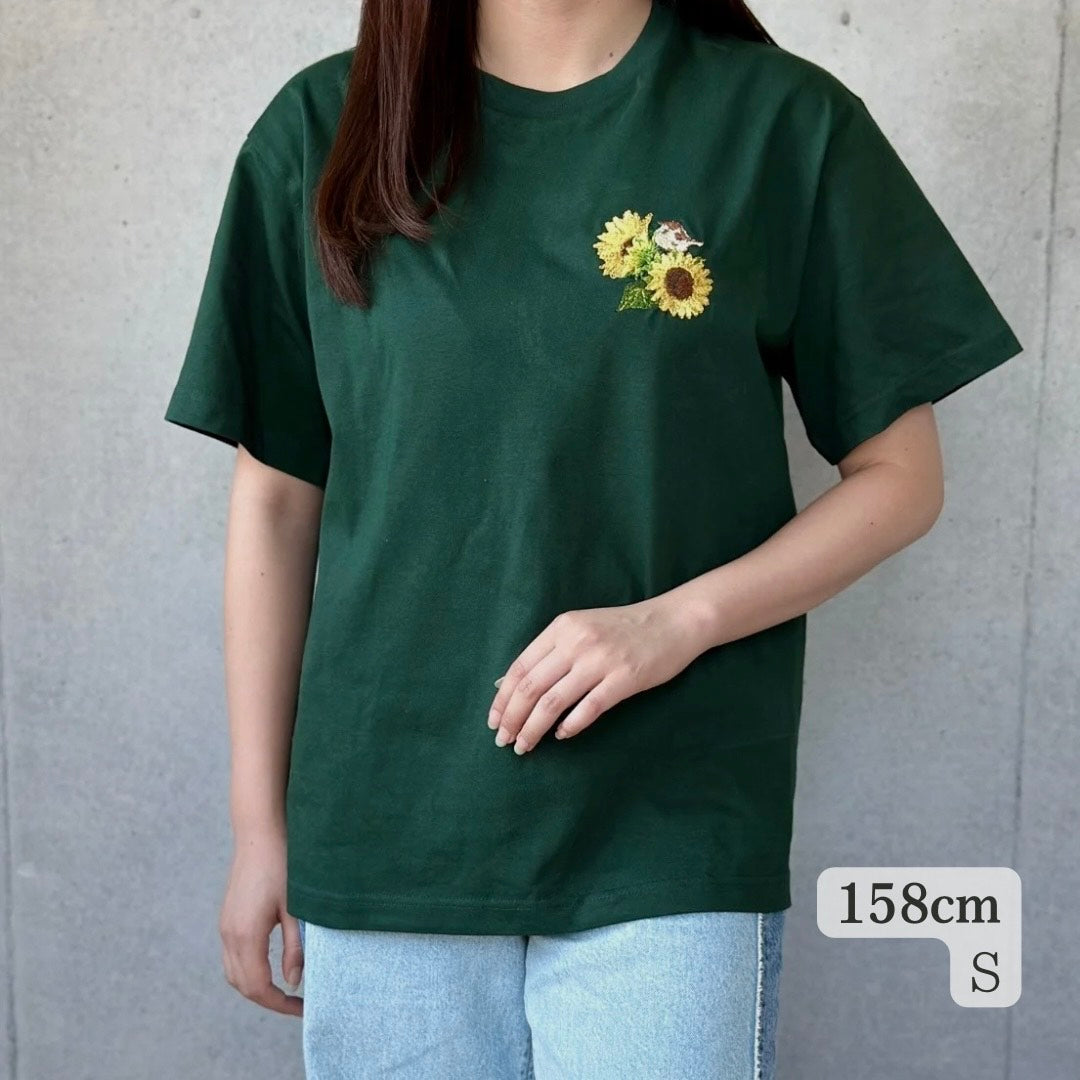 【新作】ひまわりと雀