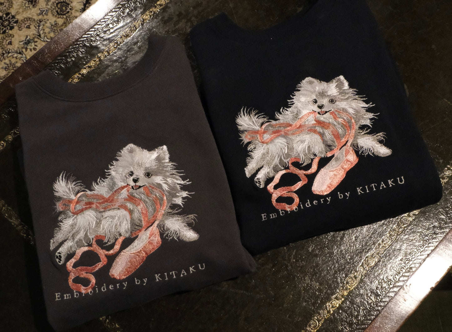 【新作】トウシューズとポメラニアン