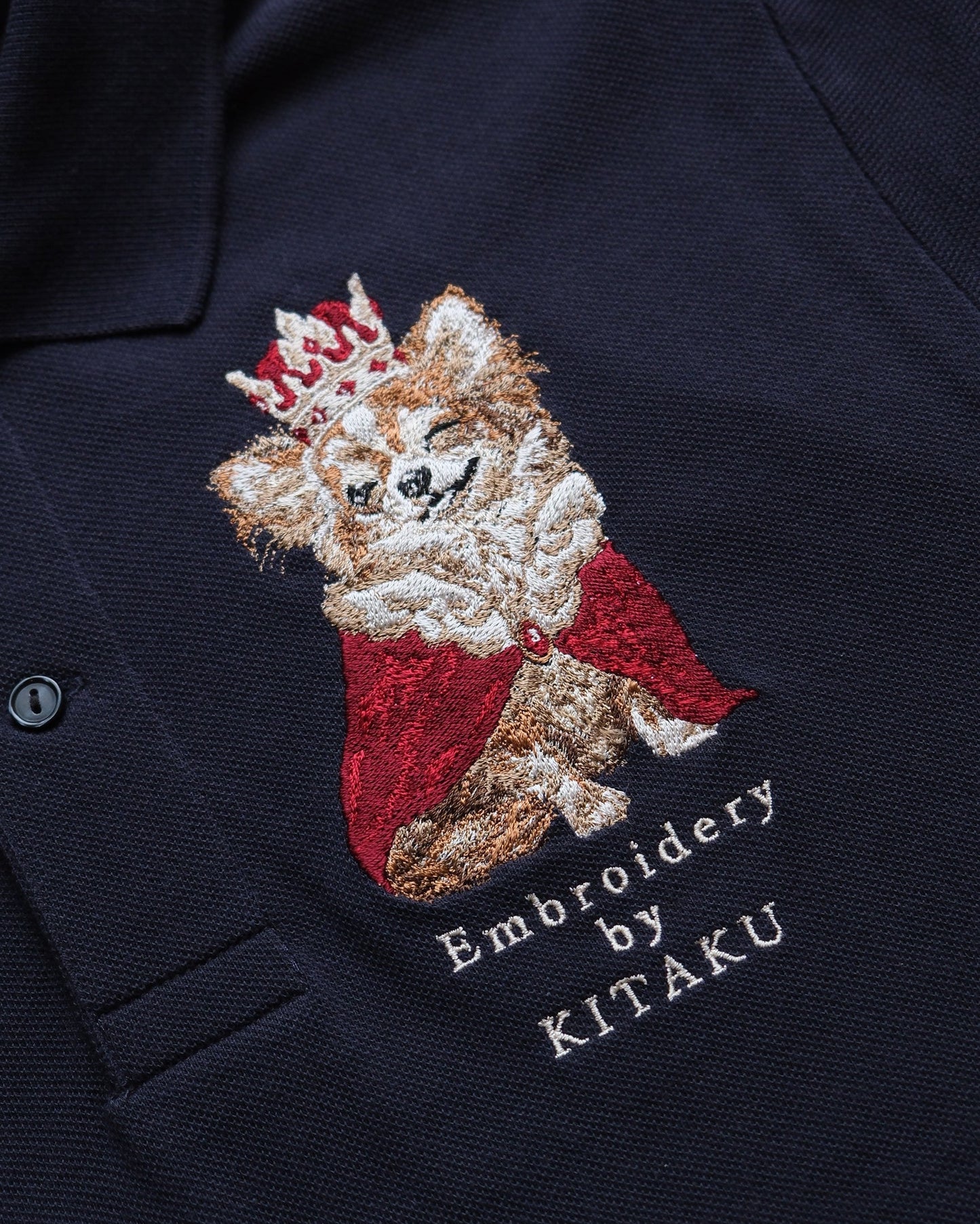 王様チワワのポロシャツ