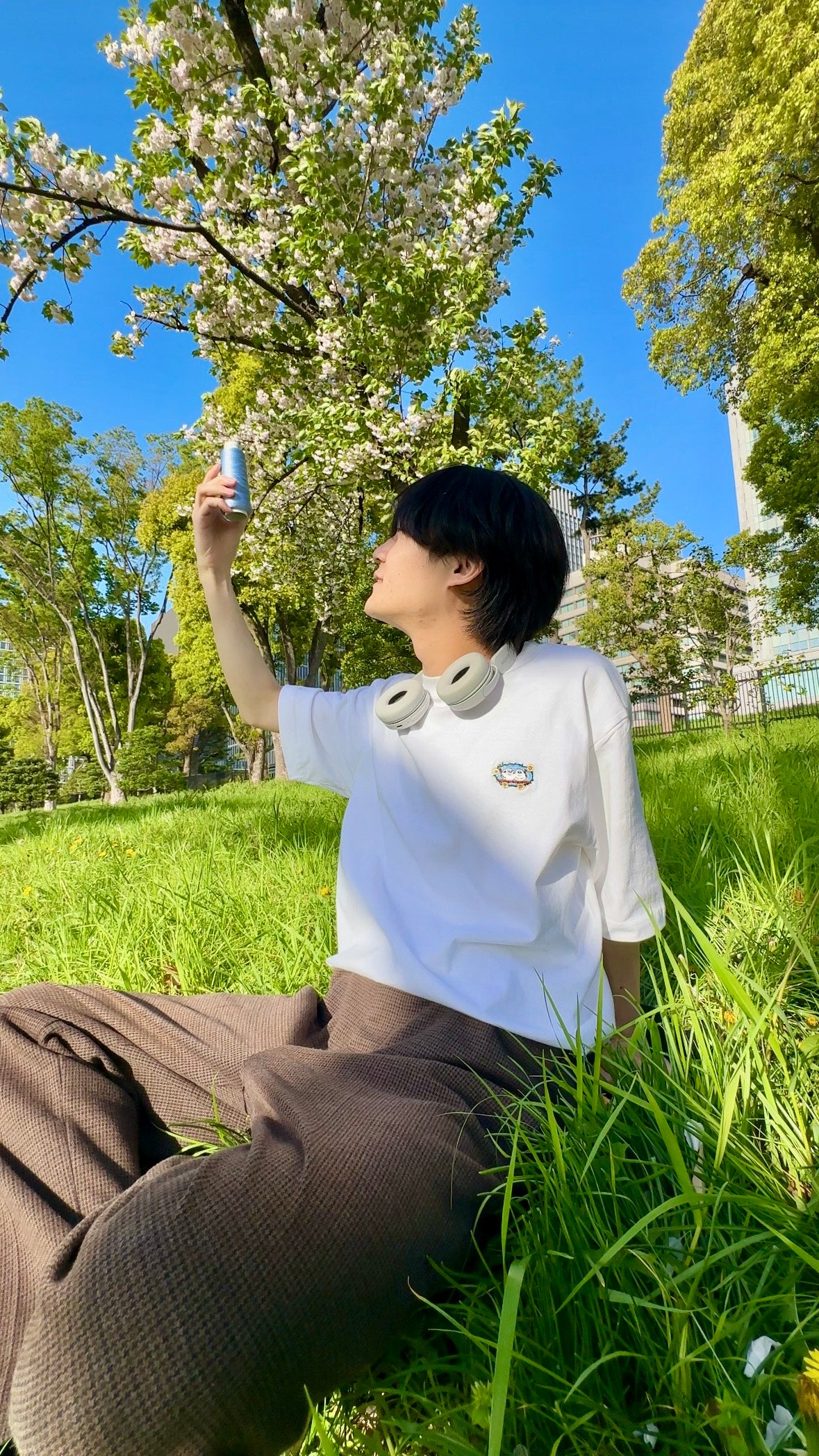 シマエナガのひと休み