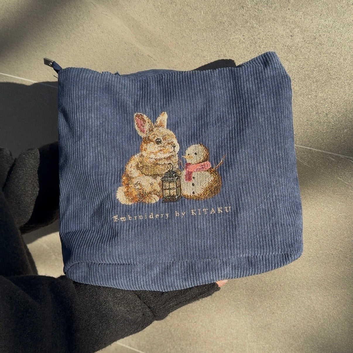 雪うさぎのトートバッグ