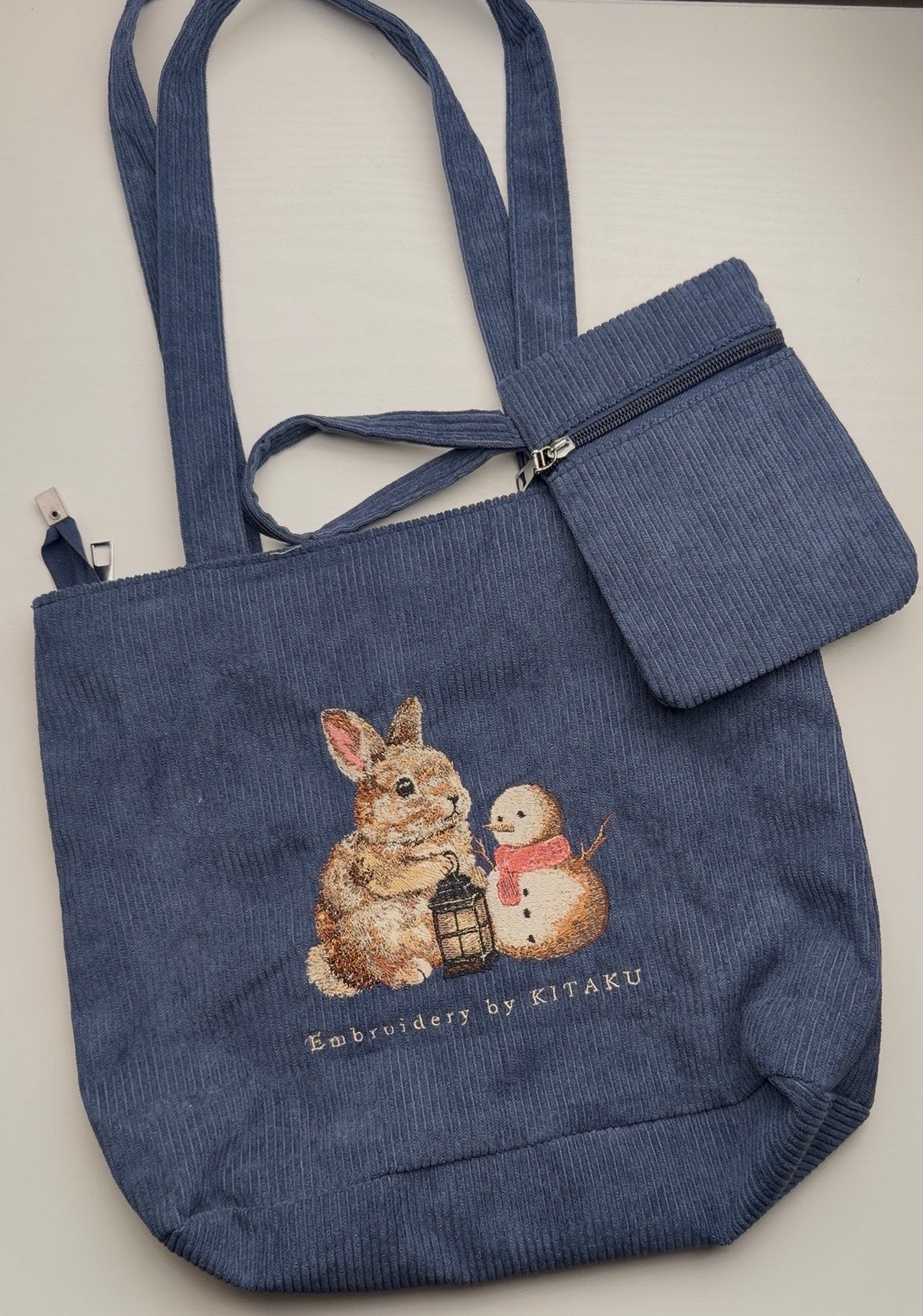 雪うさぎのトートバッグ