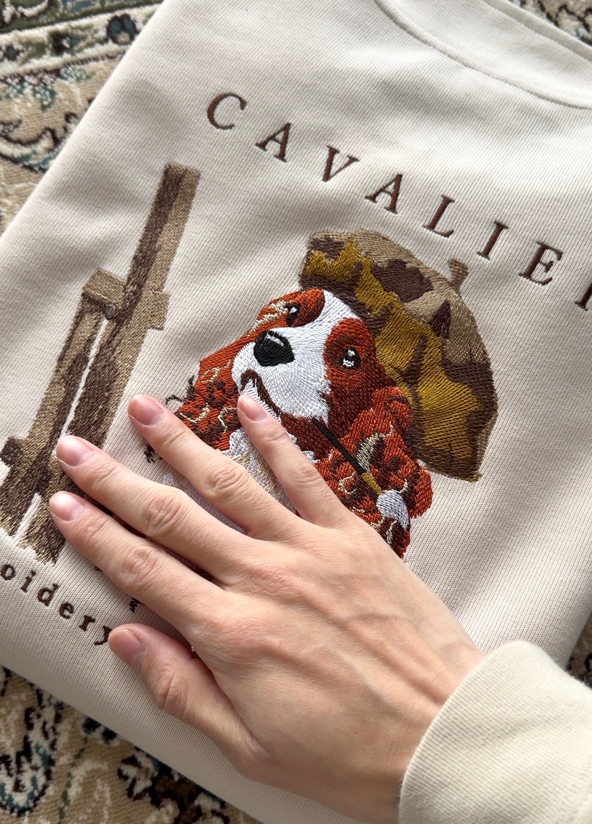 キャバリア画伯のハーフジップ