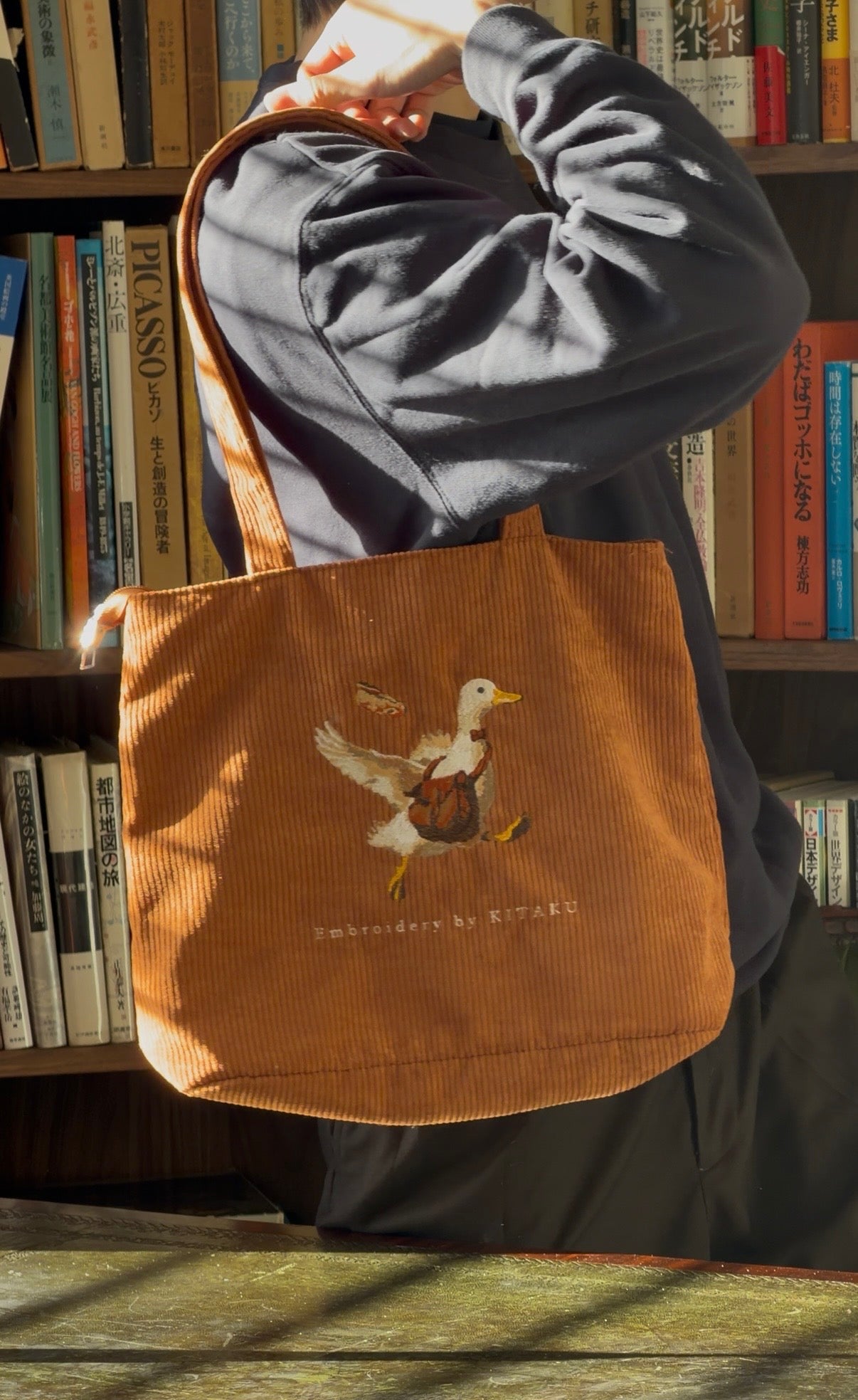 通勤ダックのトートバッグ