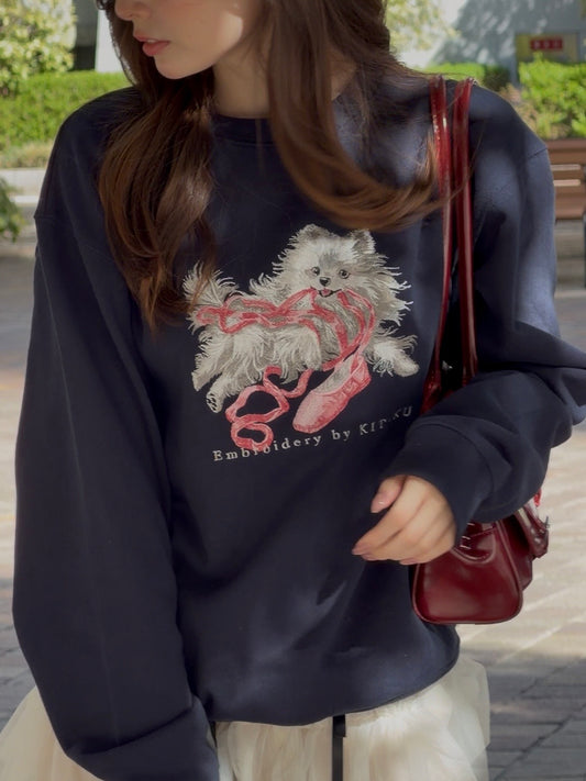 【新作】トウシューズとポメラニアン