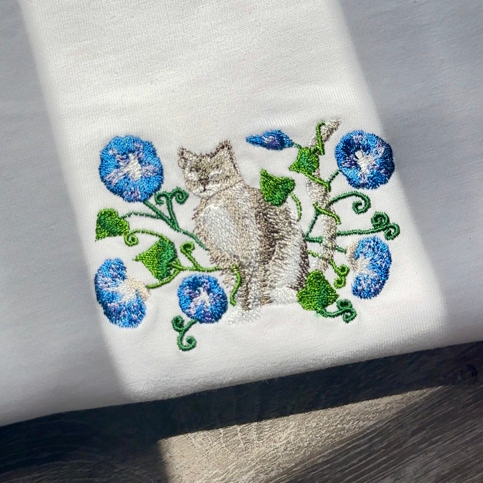 【新作】朝顔と猫