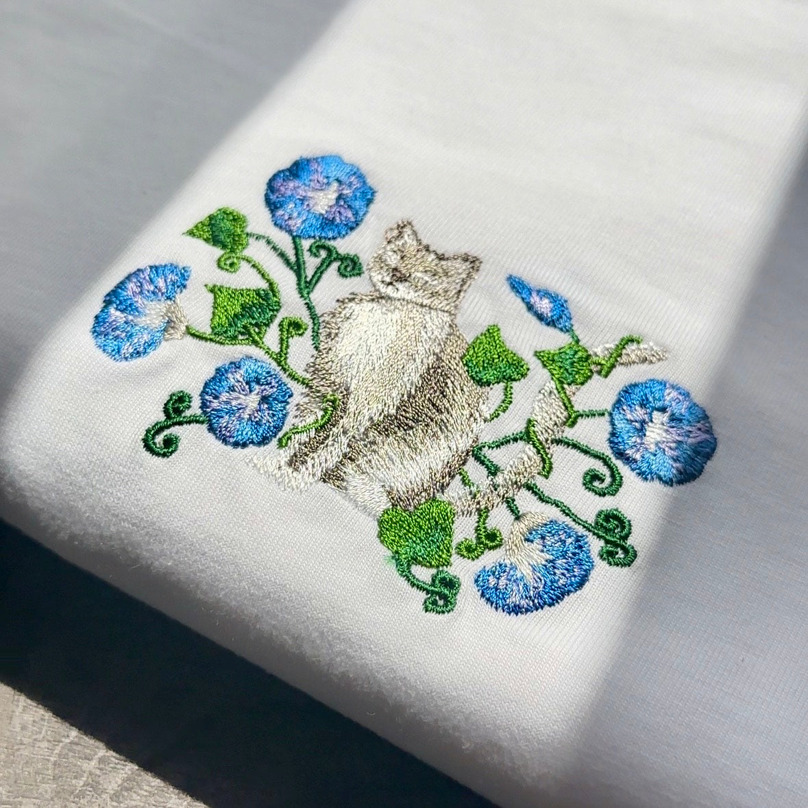 【新作】朝顔と猫