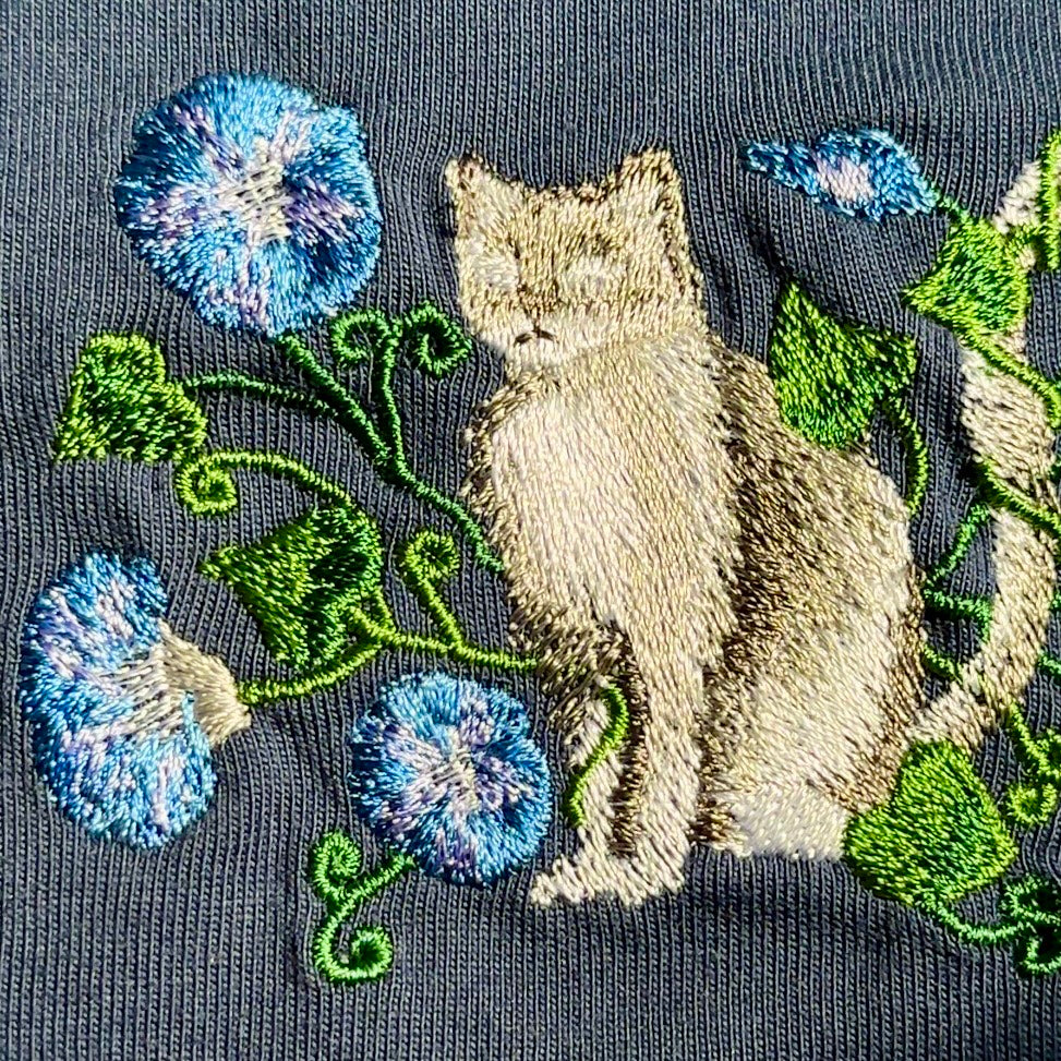 【新作】朝顔と猫