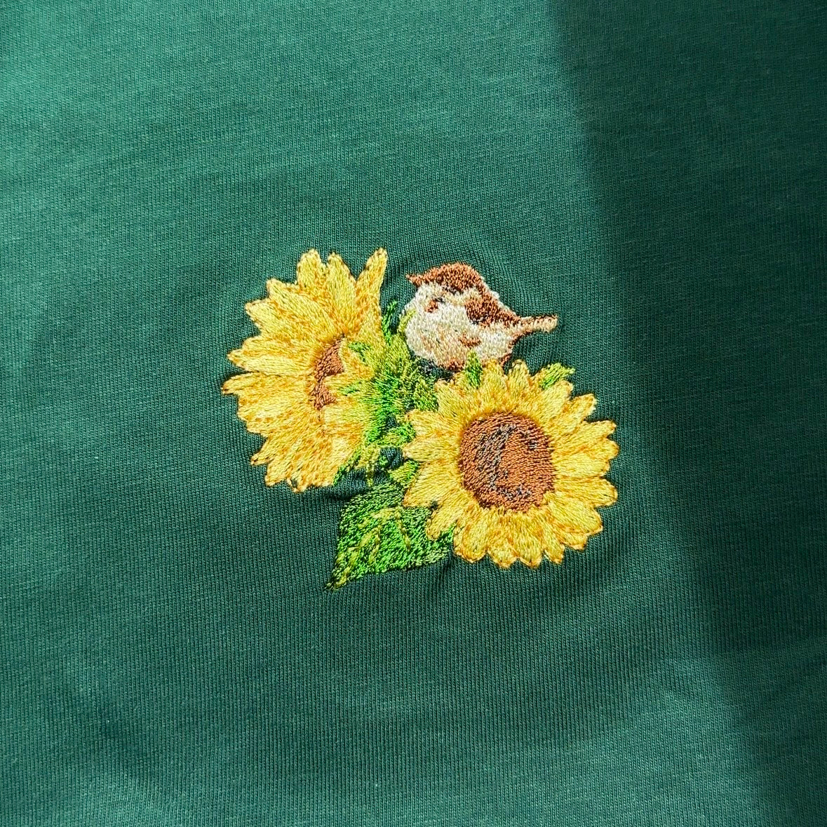 【新作】ひまわりと雀