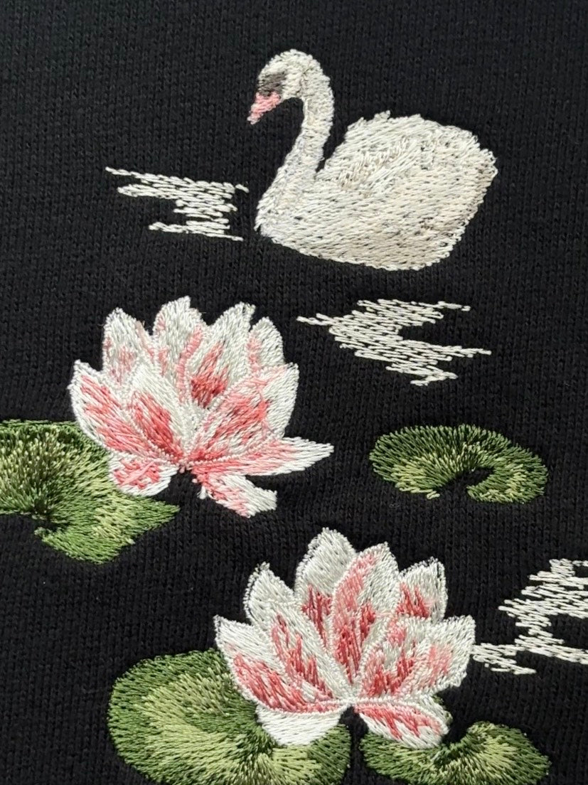 【新作】睡蓮と白鳥