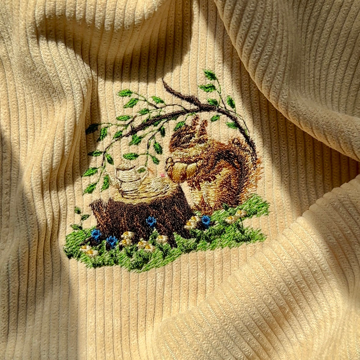 リスのティータイム