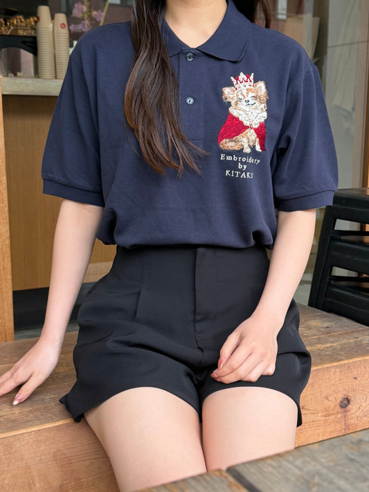 王様チワワのポロシャツ