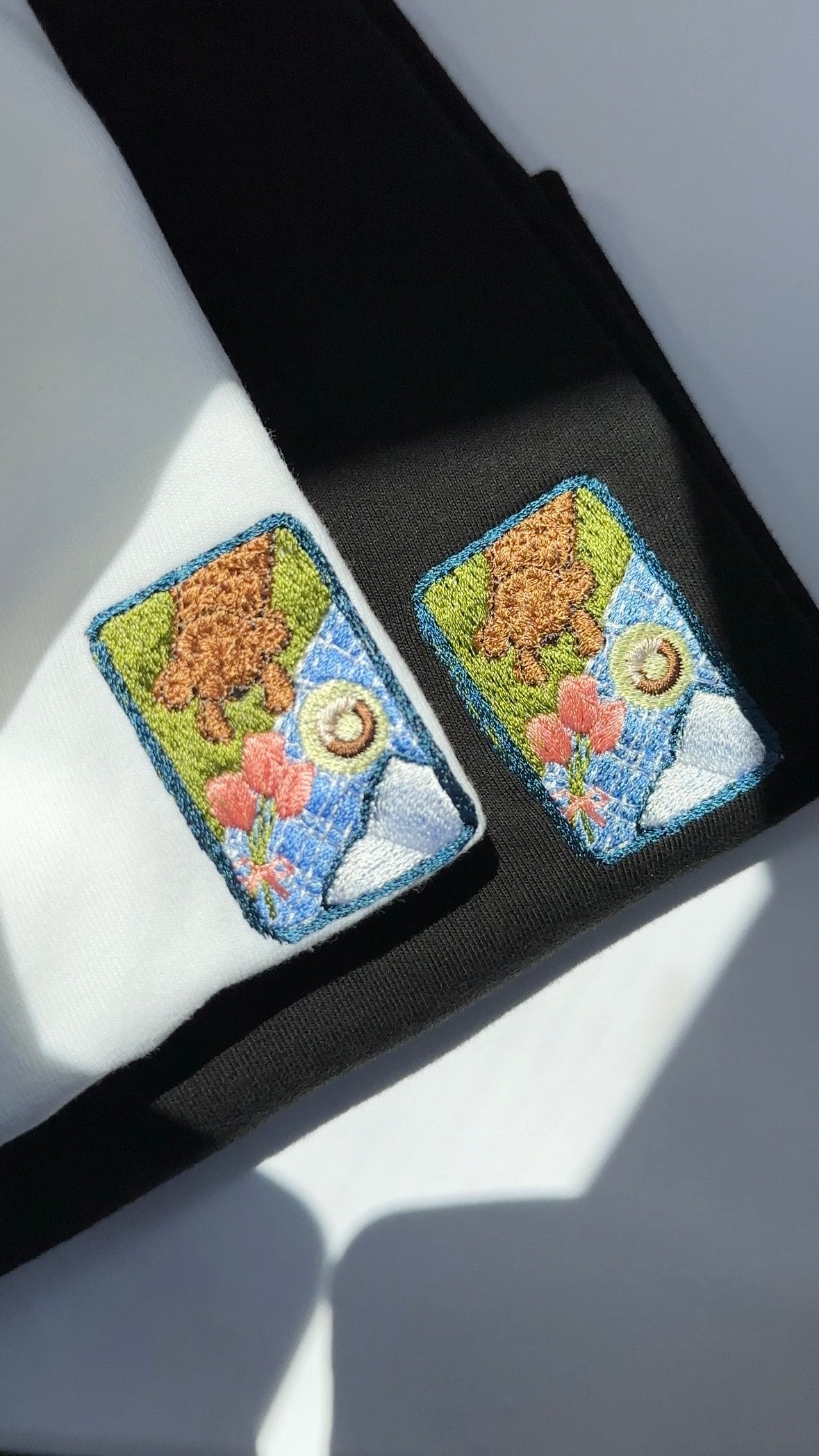 ドーナッツを狙うわんこ（スウェット）